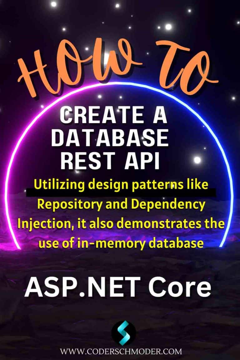 How to create a database REST API in ASP.NET Core